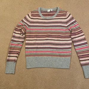 Gap wool/nylon fair isle sweater